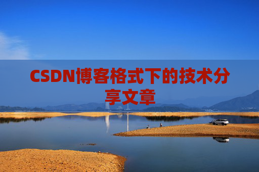 CSDN博客格式下的技术分享文章